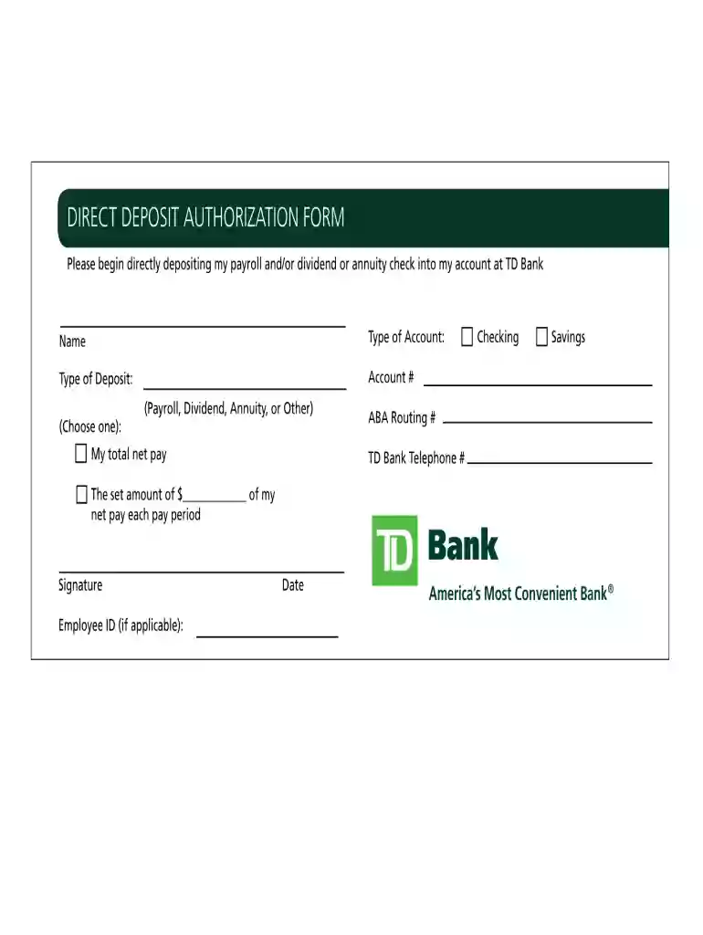 bank deposit form Preview on Page 1