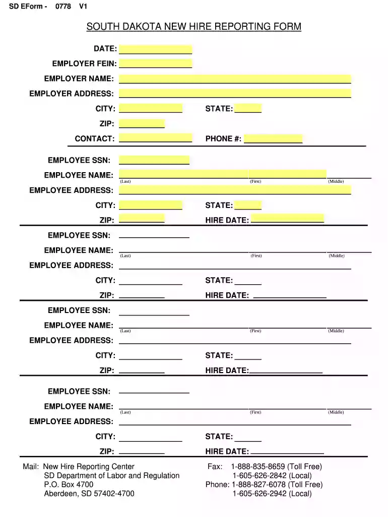 sd new hire reporting Preview on Page 1