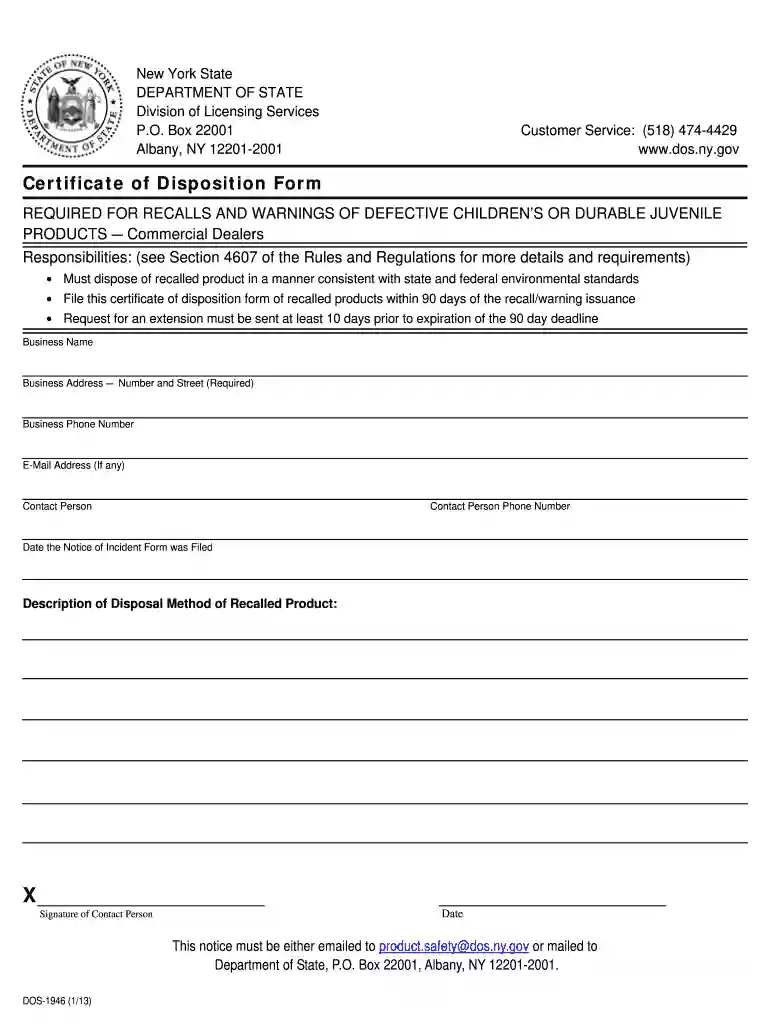 certificate of disposition Preview on Page 1