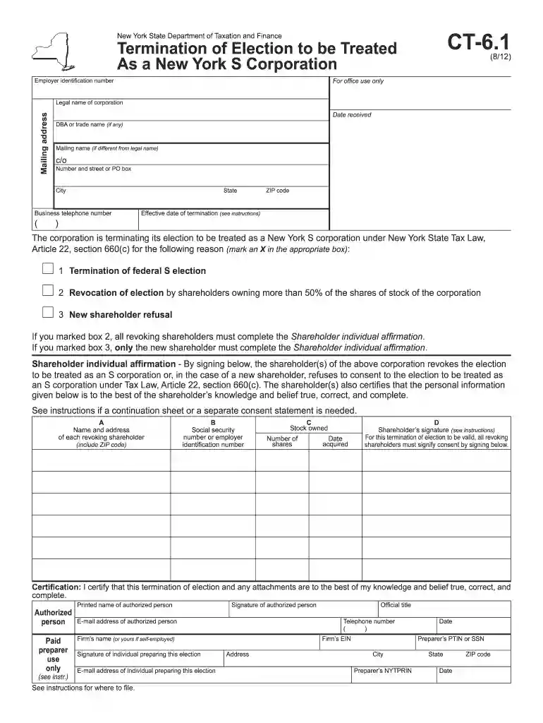 form ct 6 pdf Preview on Page 1