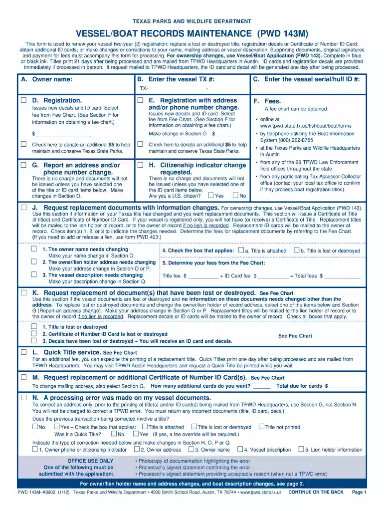 pwd 143 fee chart Preview on Page 1