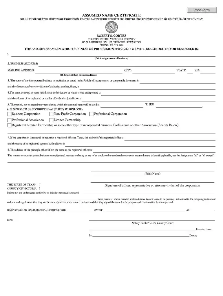 dba victoria tx Preview on Page 1