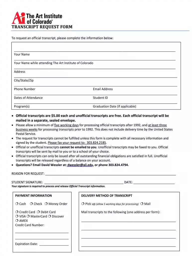 art institute of pittsburgh transcripts Preview on Page 1