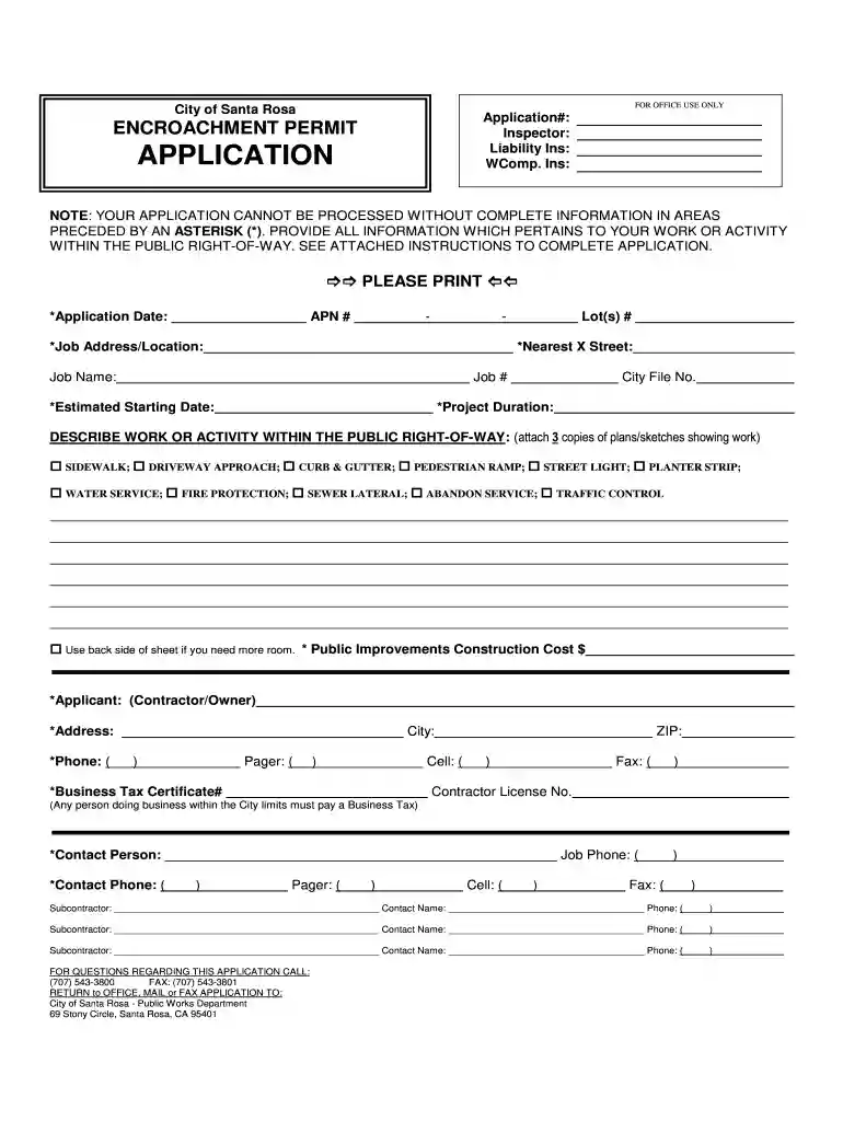santa rosa permit search Preview on Page 1
