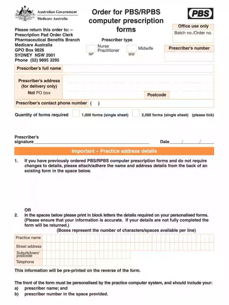 australian prescription template Preview on Page 1