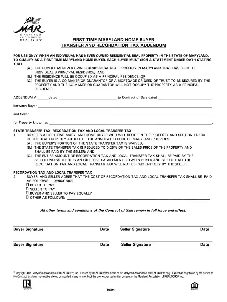 maryland first time home buyer tax credit Preview on Page 1