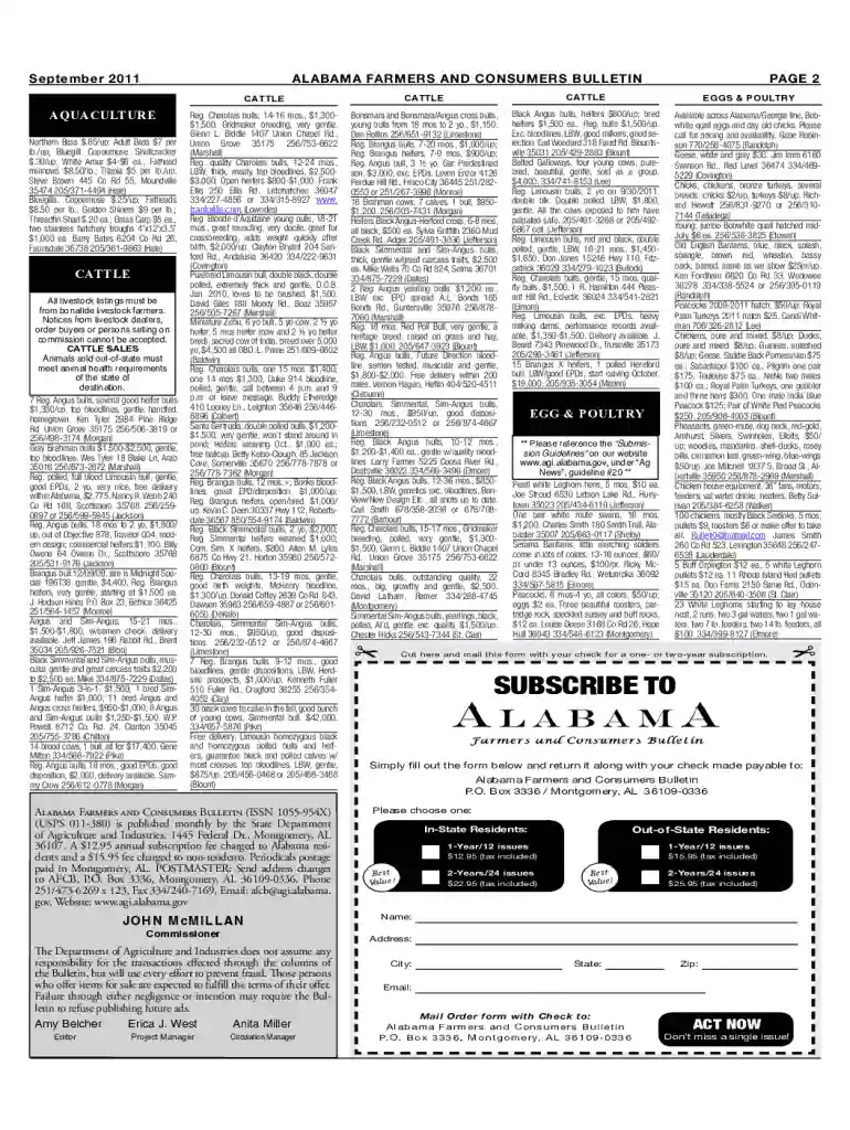 alabama market bulletin Preview on Page 1