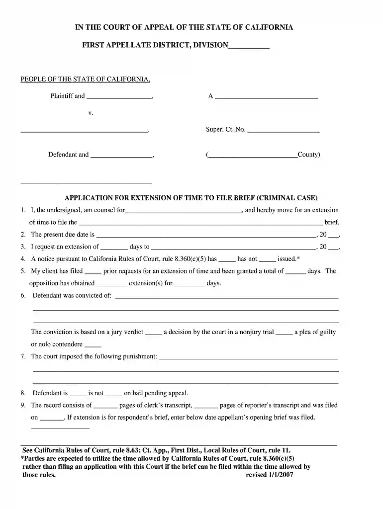 california court forms Preview on Page 1