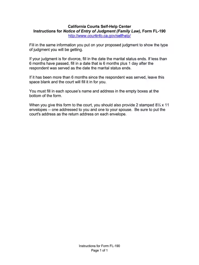 fl 190 instructions Preview on Page 1
