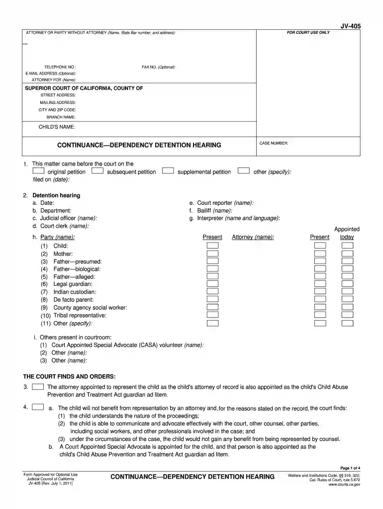 ca jv 405 Preview on Page 1