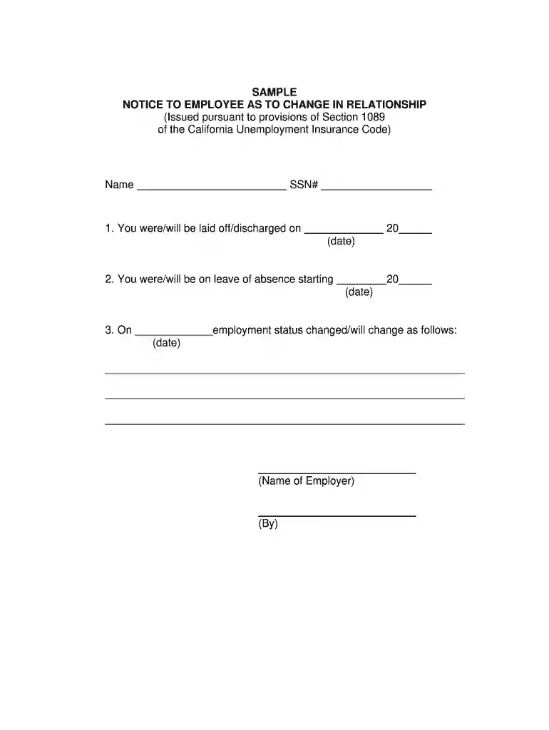 california separation notice pdf Preview on Page 1