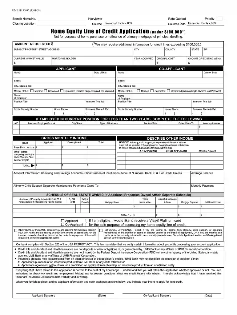 home credit application form Preview on Page 1