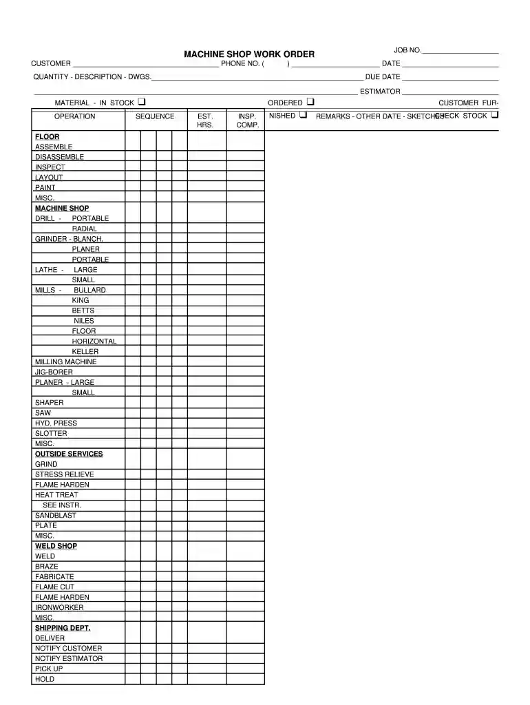manufacturing job traveler template excel Preview on Page 1