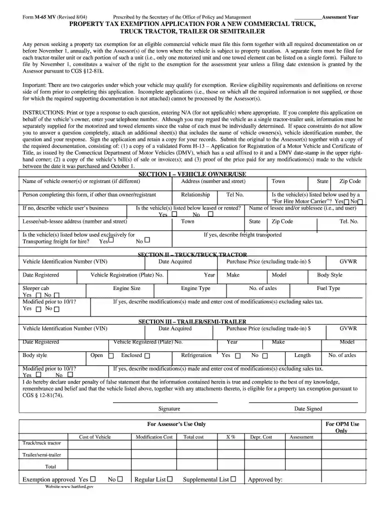 gvwtiopm 2004 form Preview on Page 1