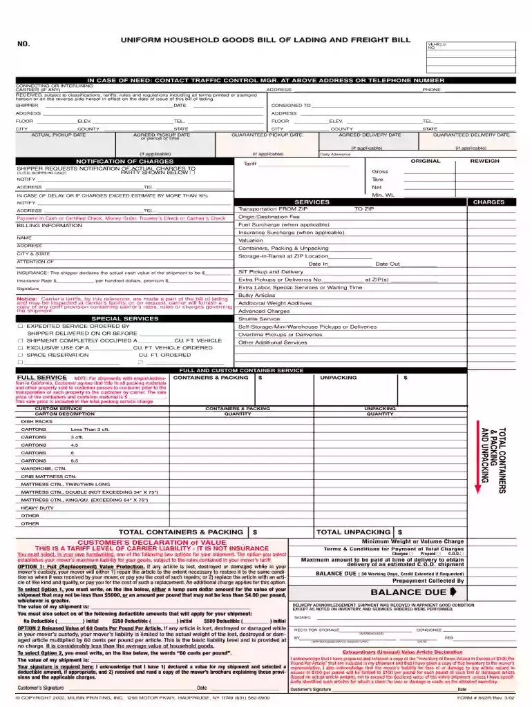 fedex freight bol pdf Preview on Page 1