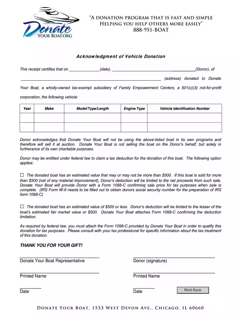 vehicle donation letter template Preview on Page 1