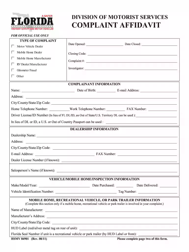 84901 2011 form Preview on Page 1