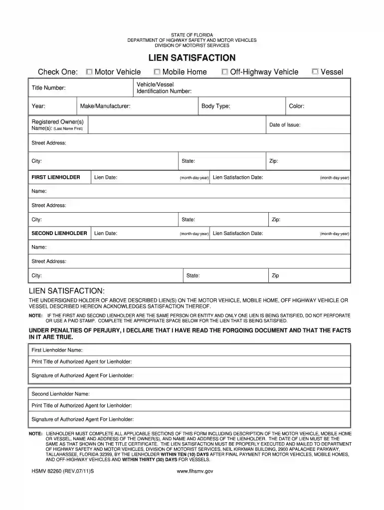 lien satisfaction letter Preview on Page 1