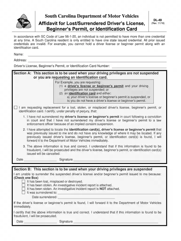 dl 601 dmv Preview on Page 1