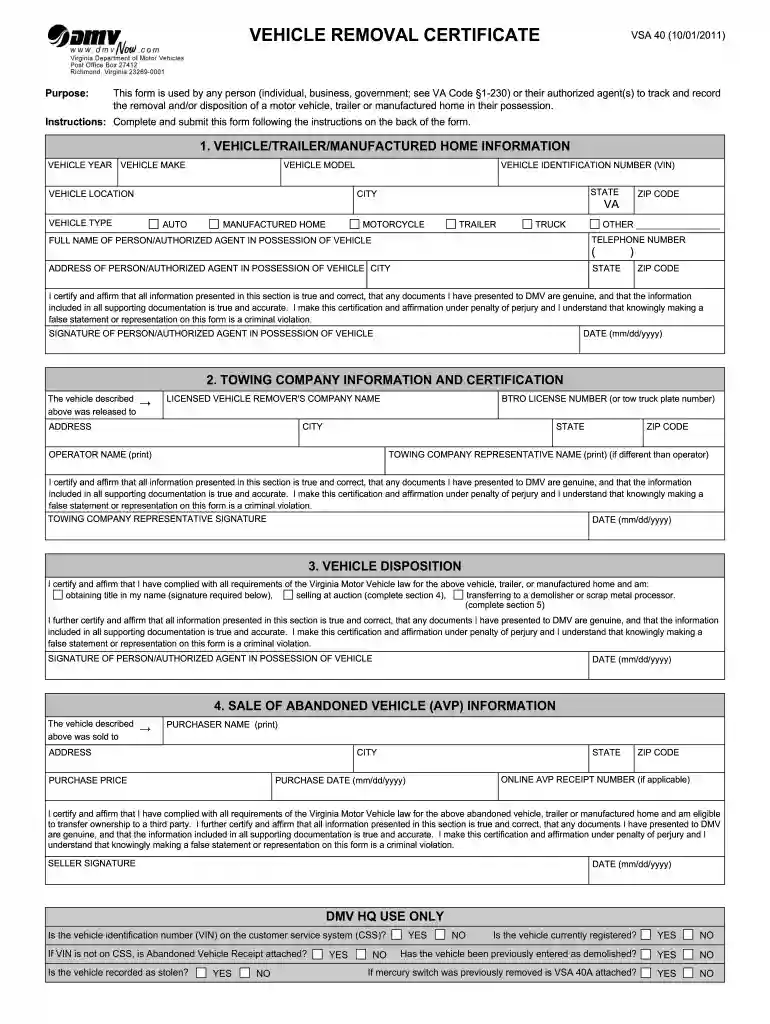 intent to auction dmv va Preview on Page 1