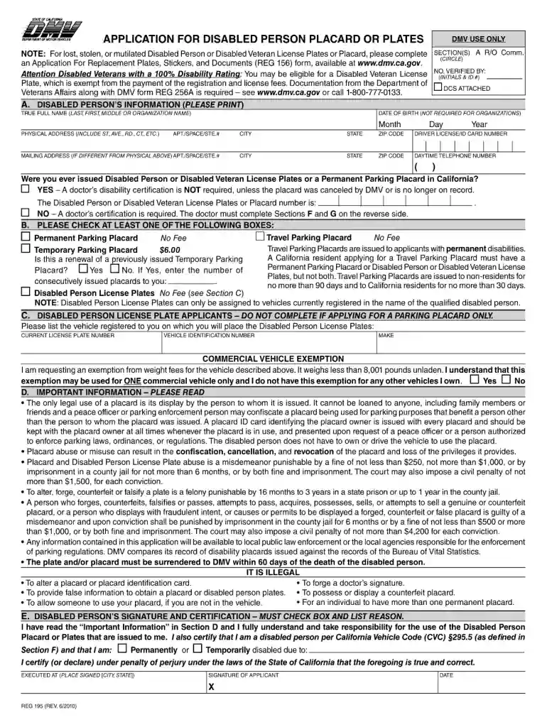 reg 195 Preview on Page 1