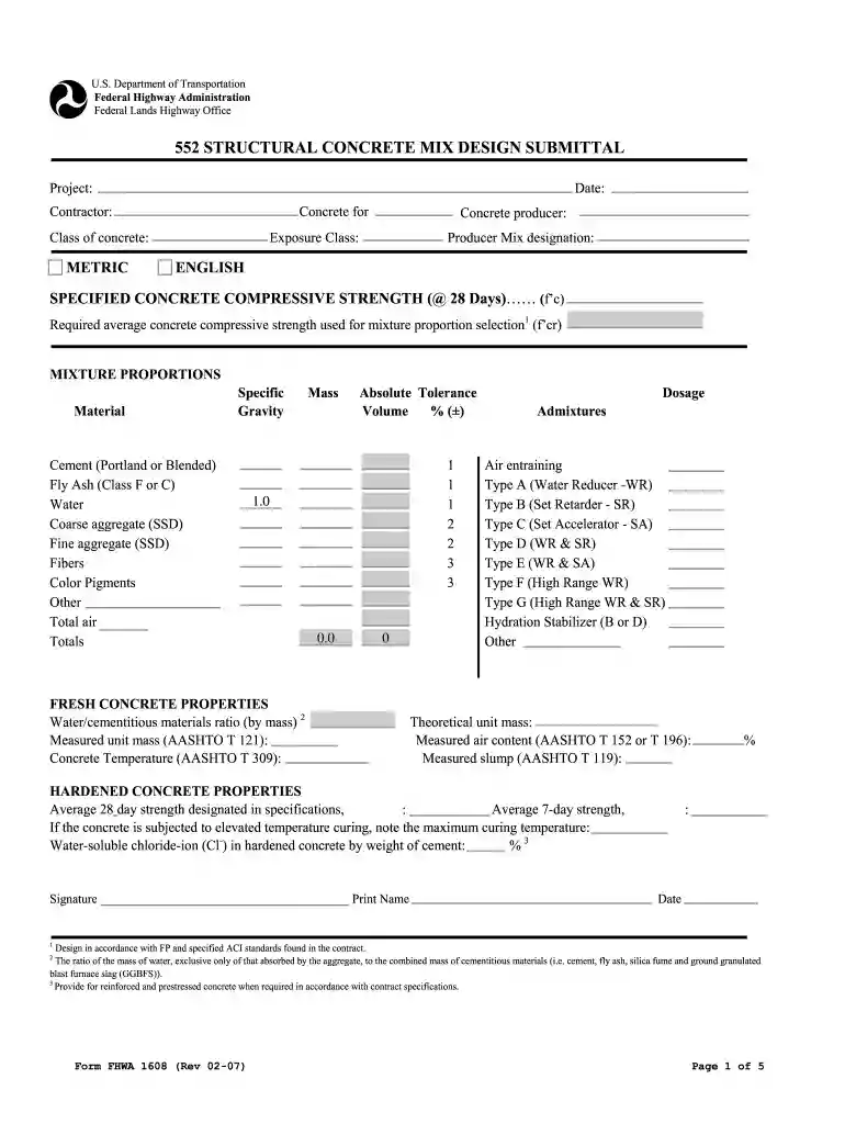 concrete submittal example Preview on Page 1