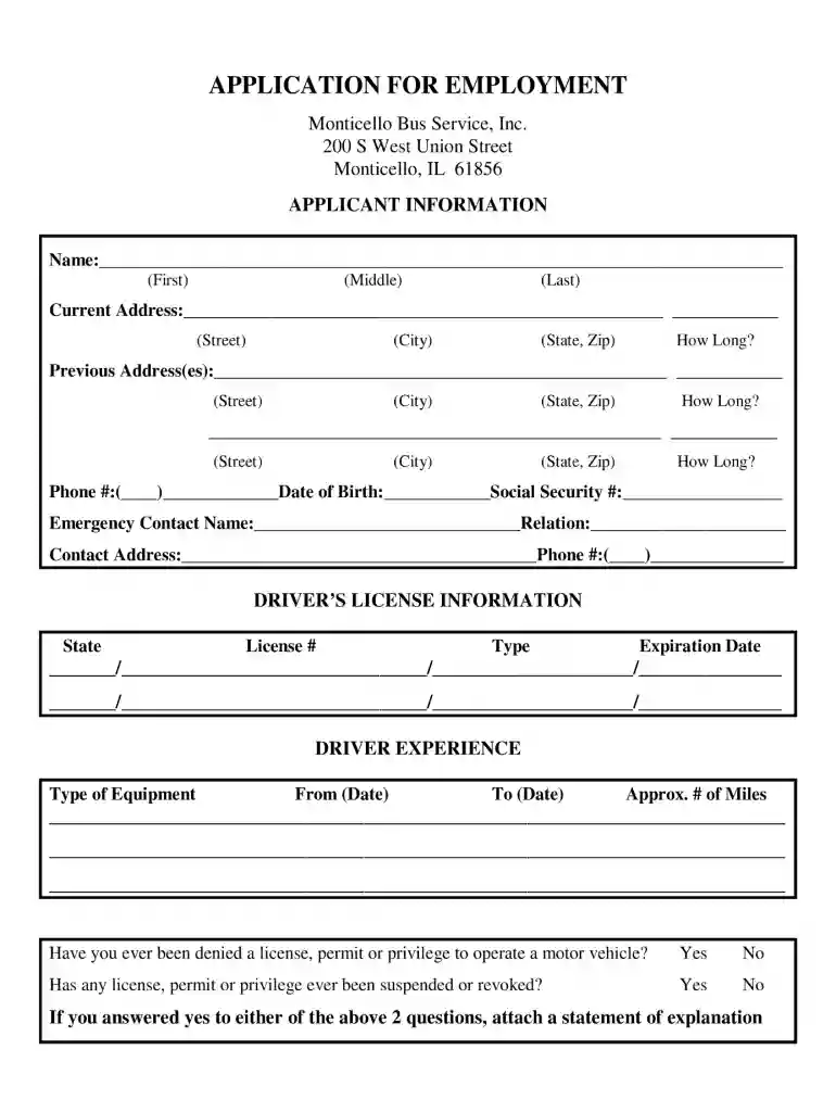 truck driver format Preview on Page 1