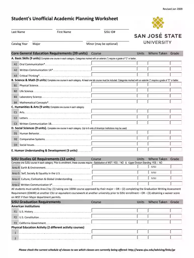 sjsu worksheet Preview on Page 1