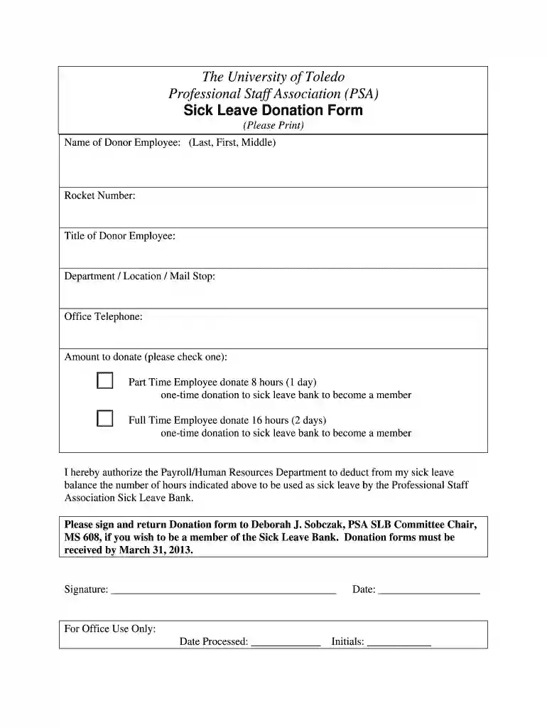 sick leave form Preview on Page 1