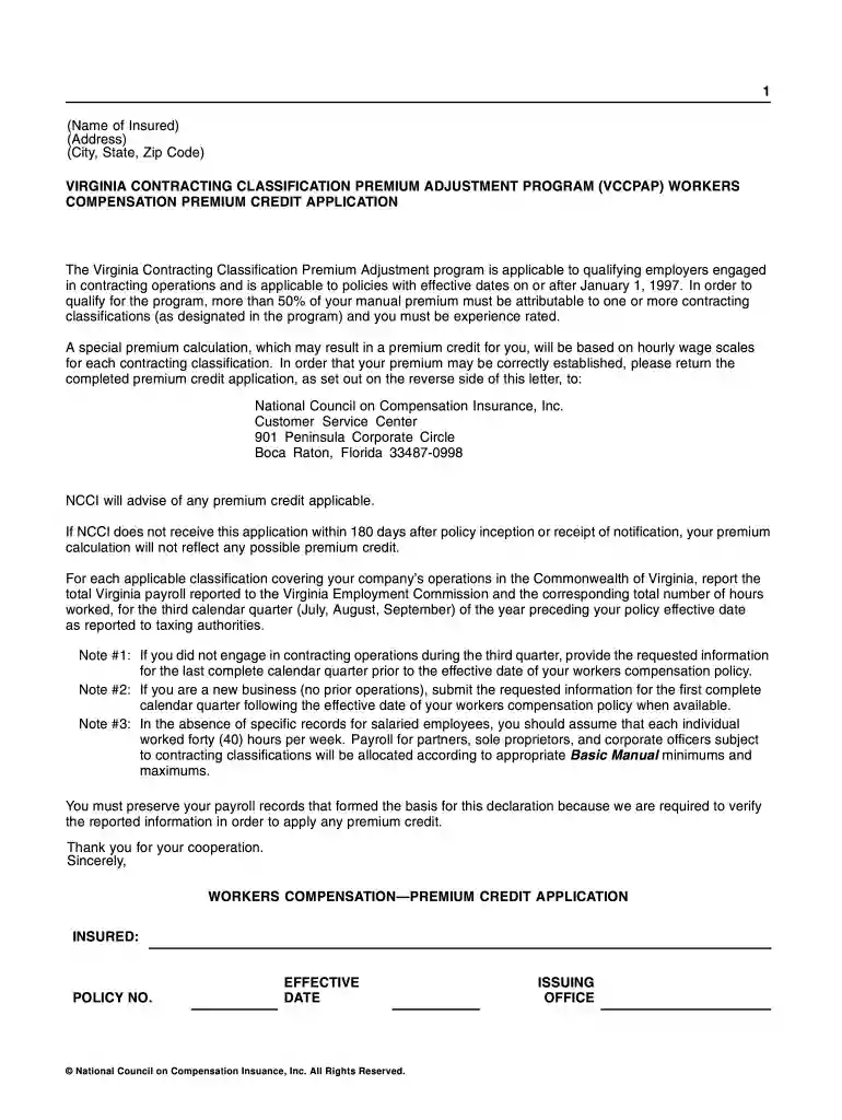 vccpap instructions form Preview on Page 1