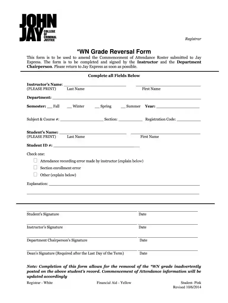 wn reversal form Preview on Page 1