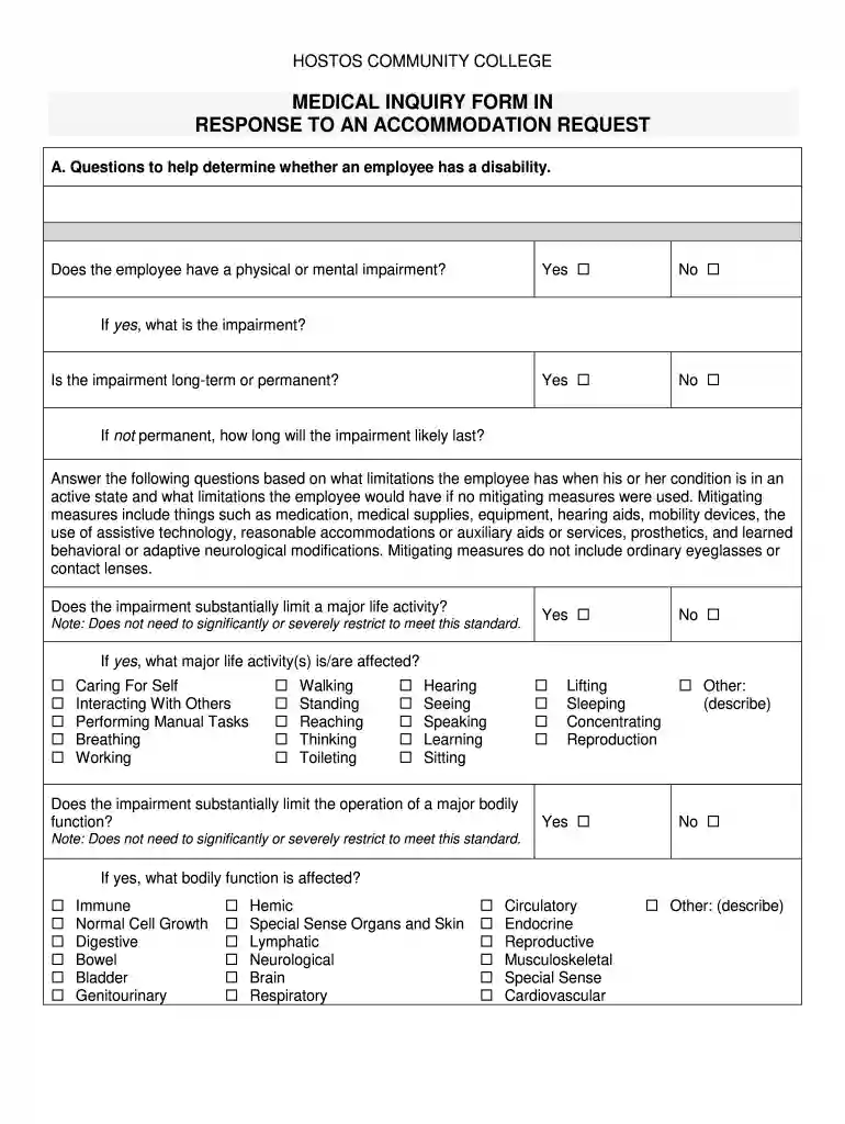 medical accommodation Preview on Page 1