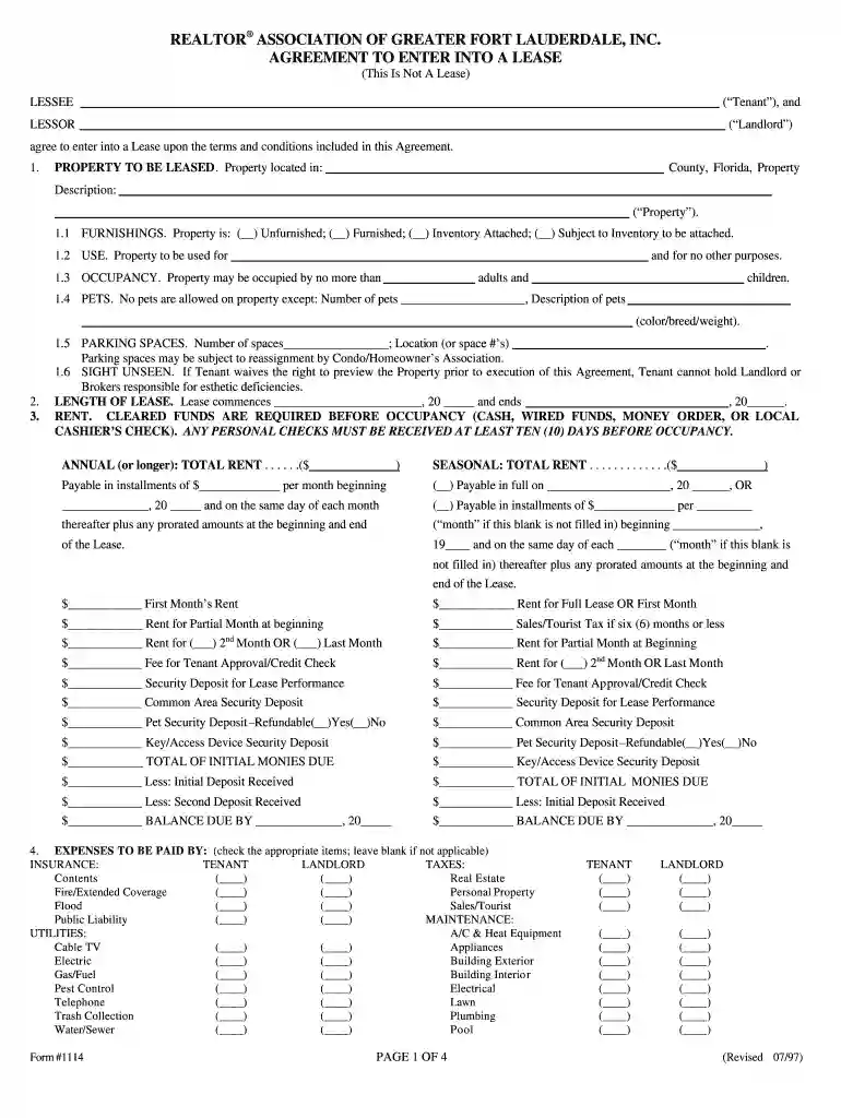 form 1114 Preview on Page 1