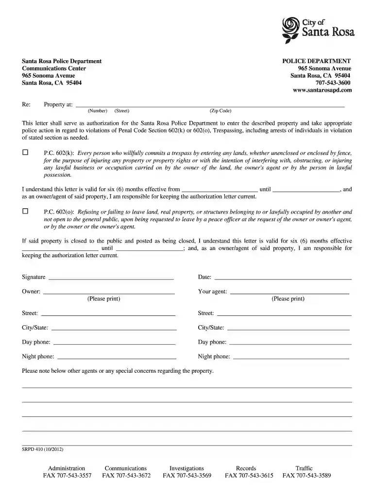 trespass letter Preview on Page 1