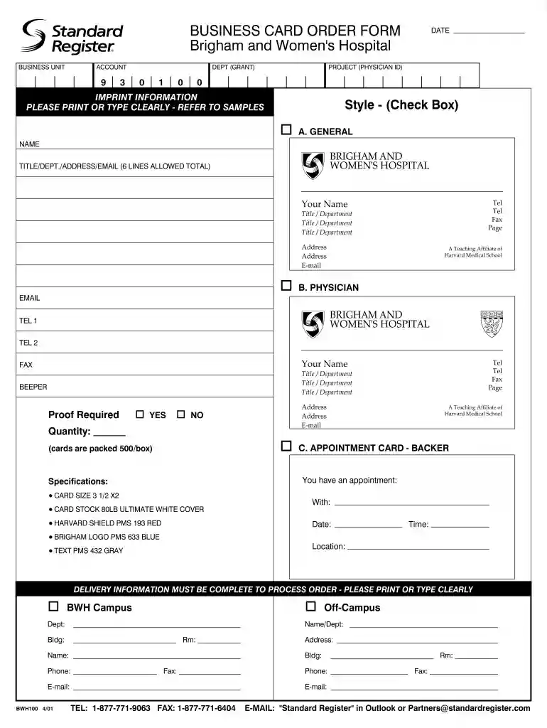 hospital order Preview on Page 1