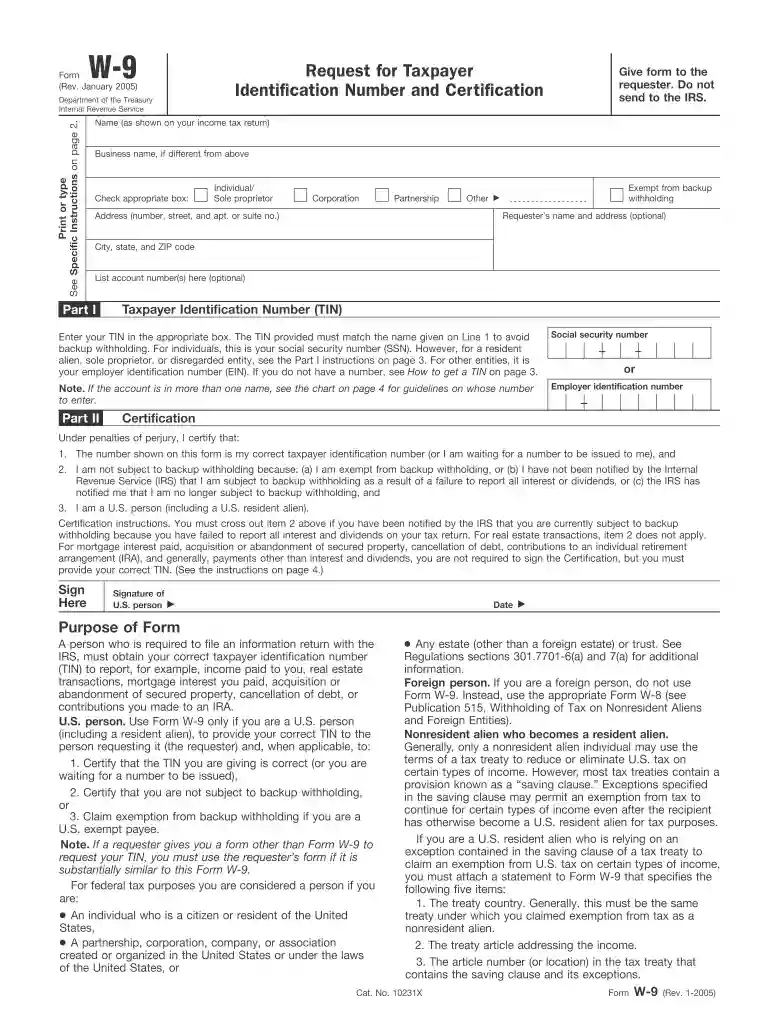 dochub w9 Preview on Page 1