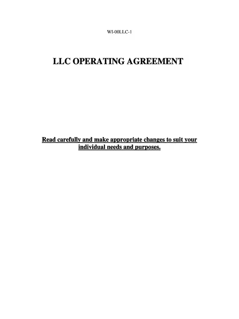 create llc wisconsin Preview on Page 1