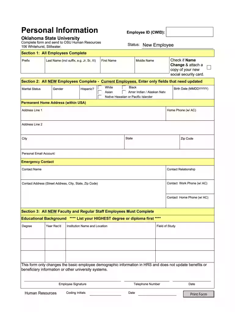 information form free Preview on Page 1