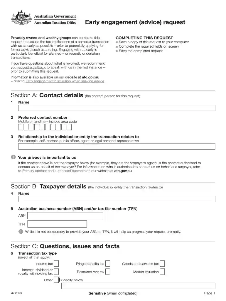 ato early engagement Preview on Page 1