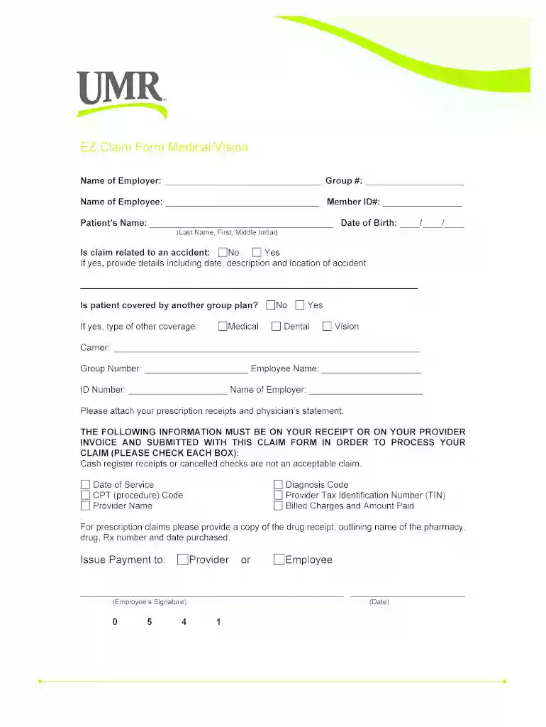 umr claims address Preview on Page 1