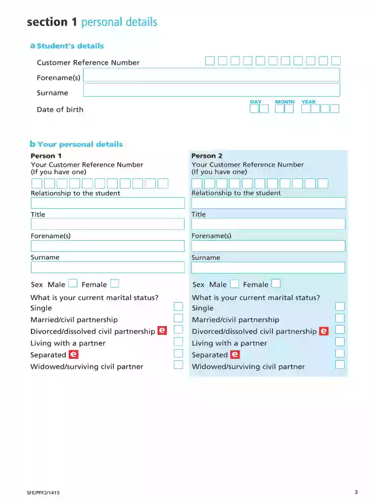 form pff2 Preview on Page 1