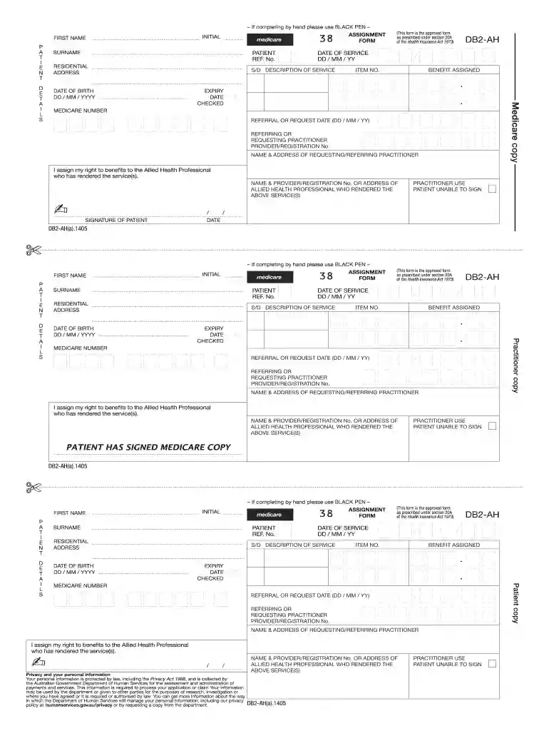 db2 form Preview on Page 1