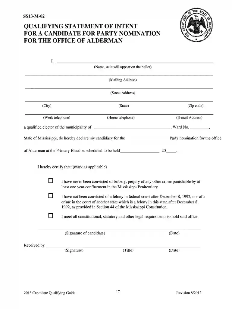 qualifying statement Preview on Page 1