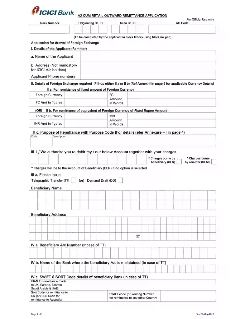 sample letter to bank for foreign remittance Preview on Page 1