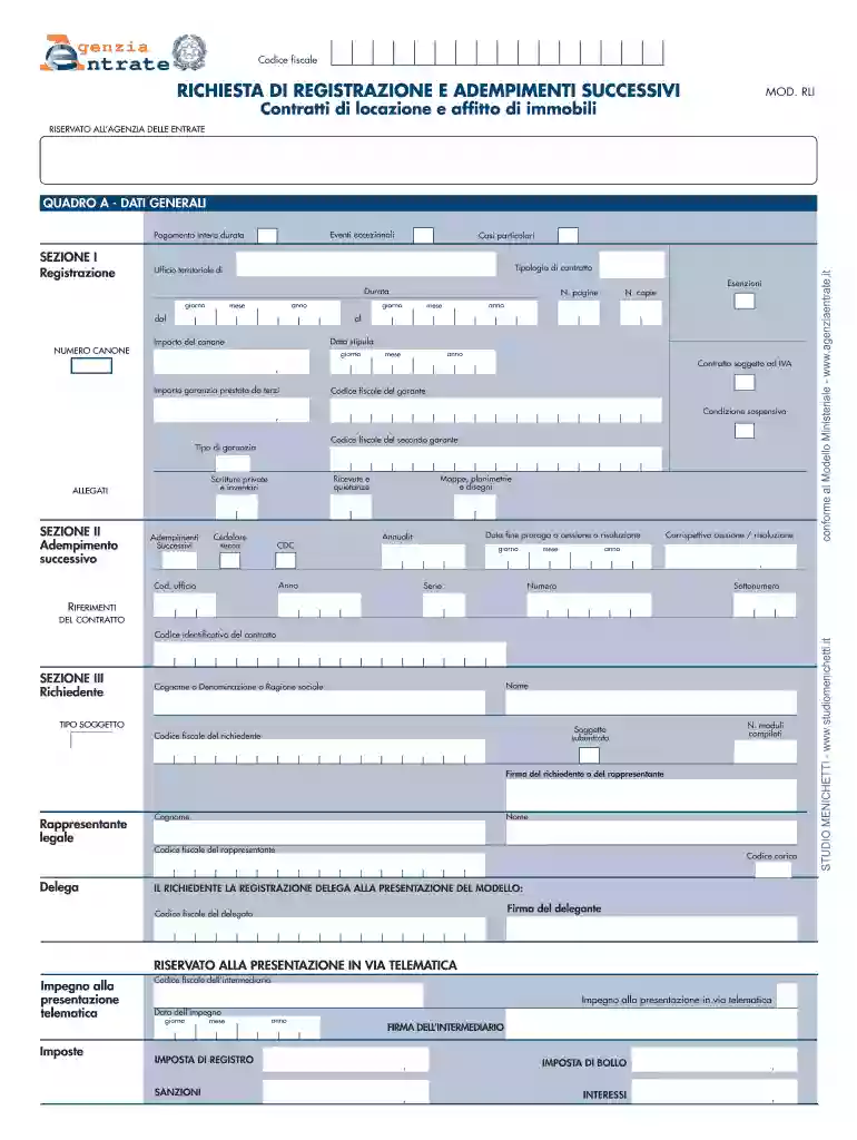 modello rli editabile gratis Preview on Page 1
