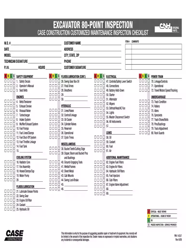 80 point vehicle inspection checklist Preview on Page 1