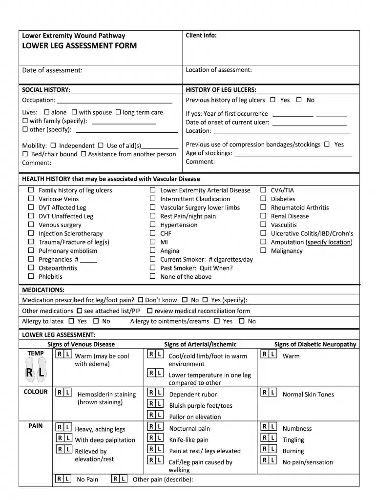 lower limb assessment Preview on Page 1