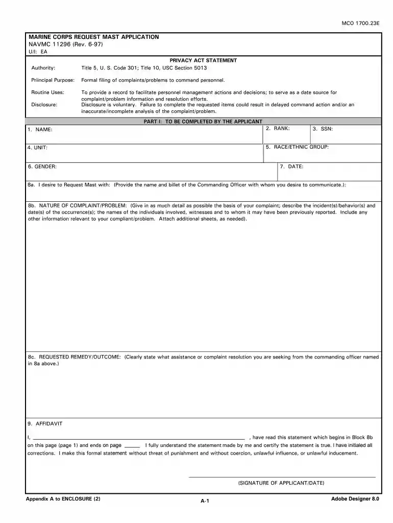 navmc 11296 rev 5 19 Preview on Page 1
