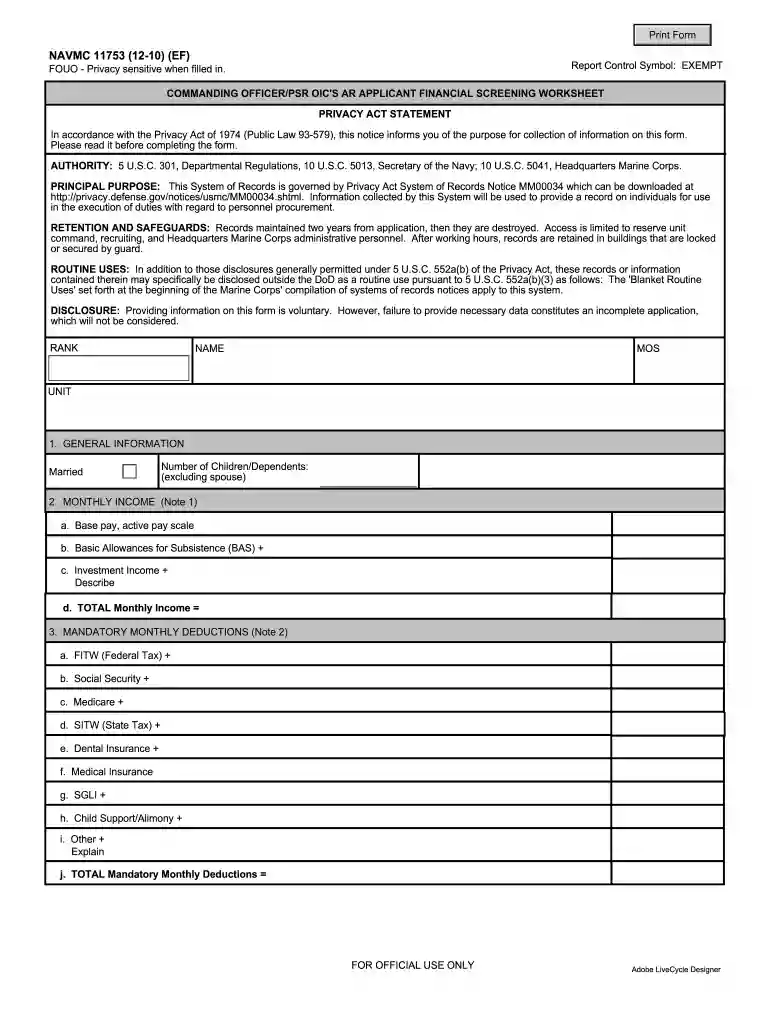 navmc 11713 Preview on Page 1
