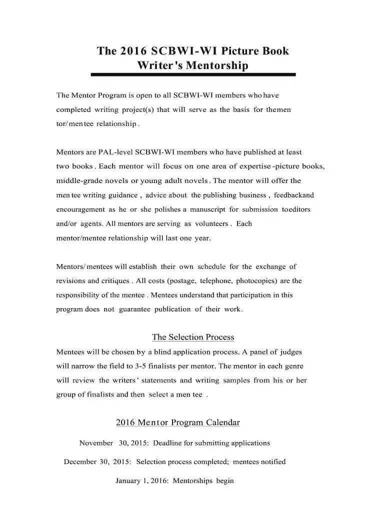 scbwiwi program form Preview on Page 1